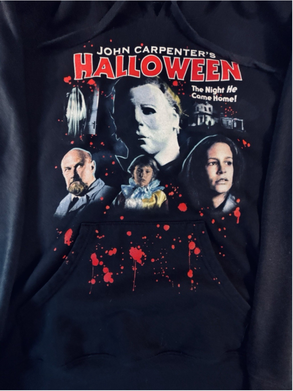 John Carpenter’s Halloween Michael Myers Hoodie Men’s Large Black Horror Movie